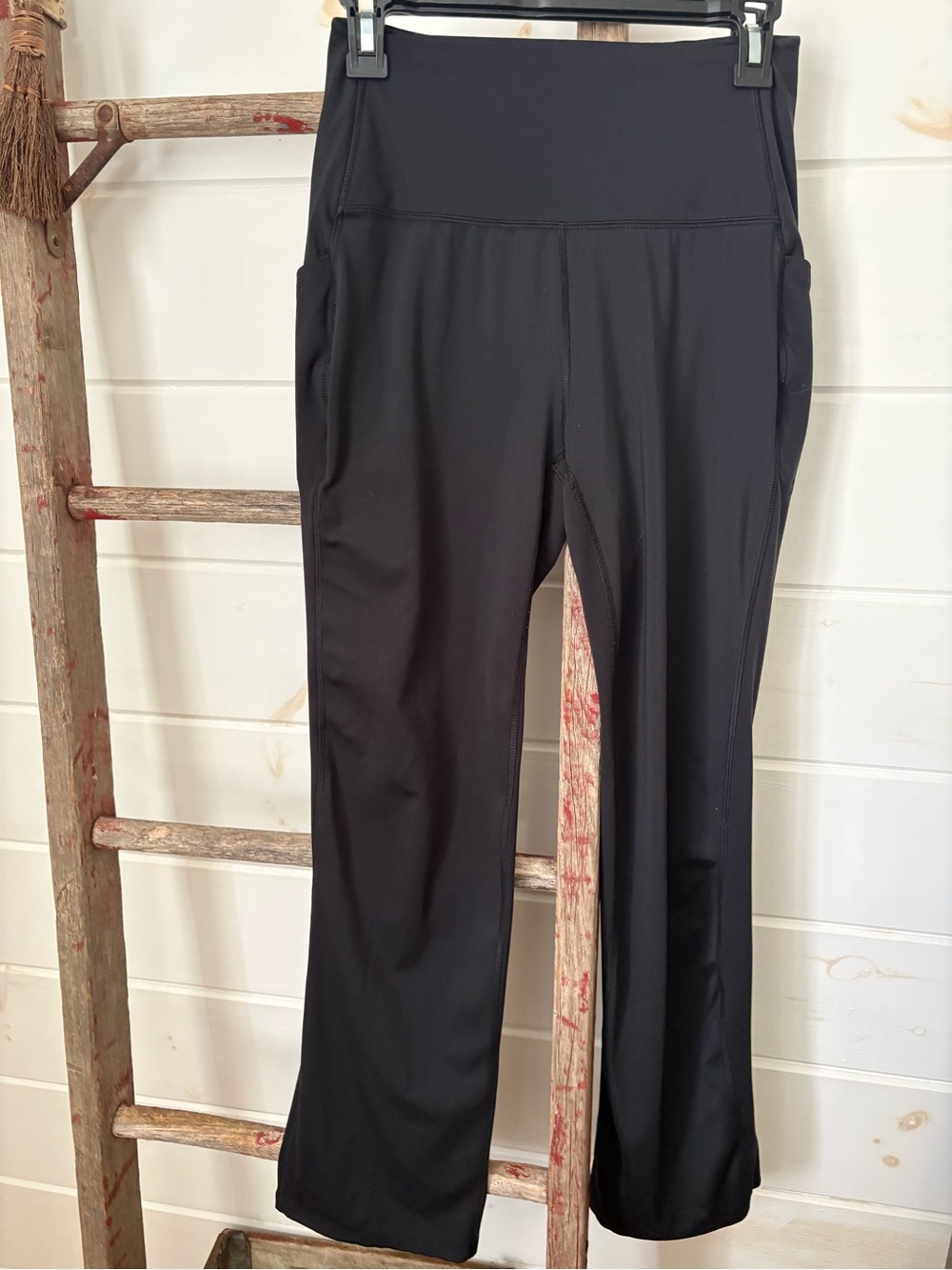 all in motion Black Boot-Cut Active Pants with Side Pockets